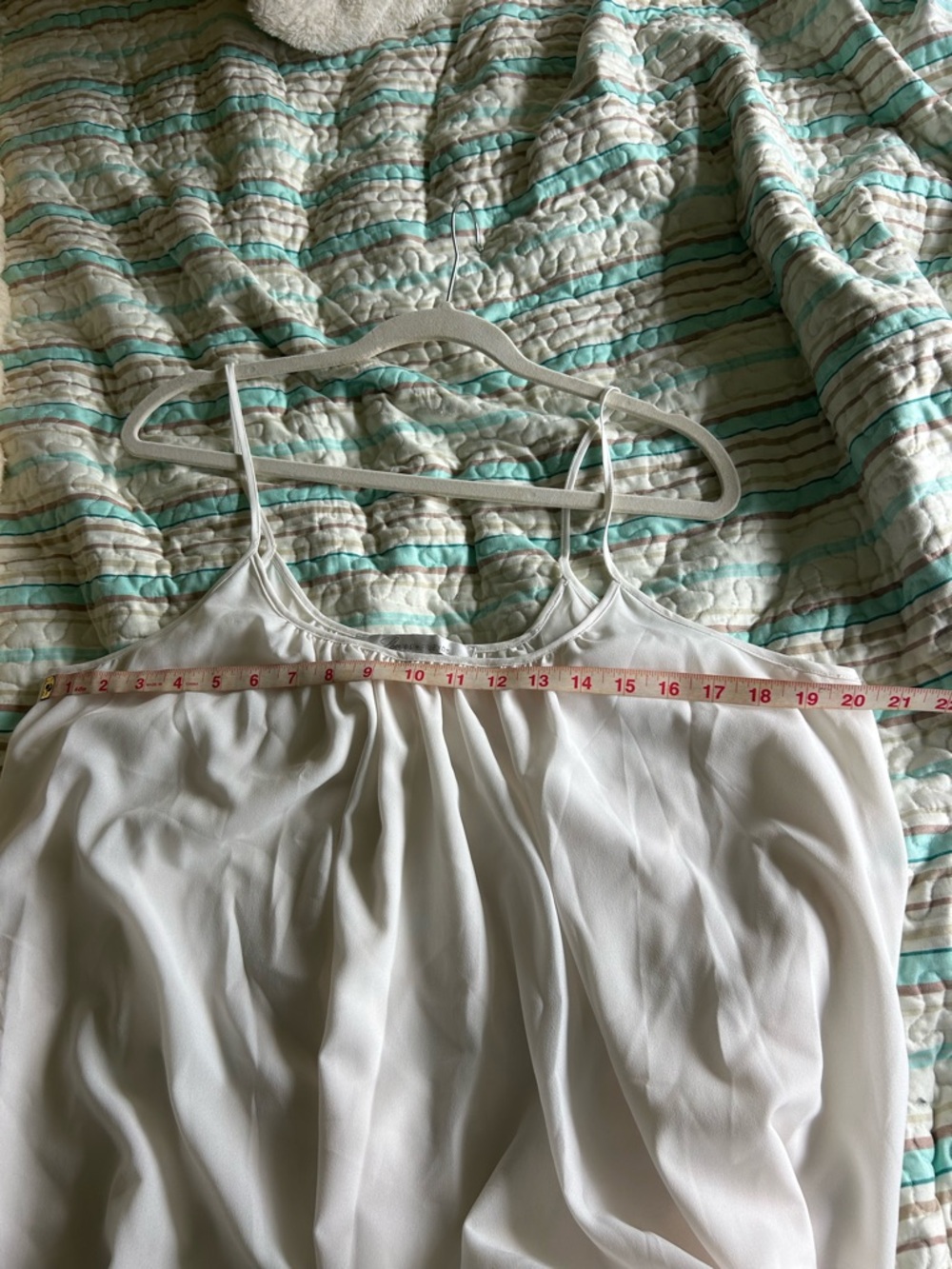 Lovers + Friends Ivory Gathered Neck Slip - Picture 4 of 9